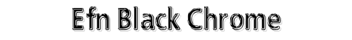 EFN Black Chrome font